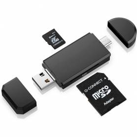 Memoria sd micro q-connect flash 32 gb clase 6 con adaptador