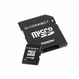 Memoria sd micro q-connect flash 8 gb clase 4 con adaptador