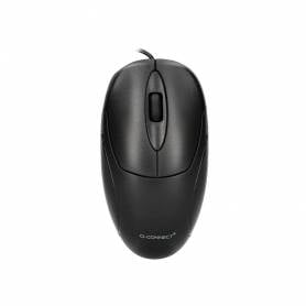 Raton q-connect optico 800 dpi usb 1,5 ghz negro