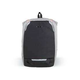 Mochila para portatil q-connect 18/ negra / gris poliester impermeable 460x170x310 mm