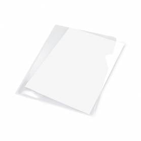 Carpeta dossier uñero plastico q-connect folio 120 micras transparente