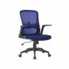 Silla giratoria q-connect base metal regulable en altura 910+75mm alto 610mm ancho 550mm profundidad azul - KF19022