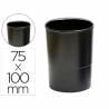 Cubilete portalapices q-connect plastico diametro 75 mm altura 100 mm negro opaco - KF19027