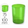 Cubilete portalapices q-connect plastico diametro 75 mm altura 100 mm verde translucido - KF19031