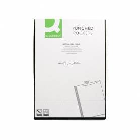 Funda multitaladro q-connect folio 80 mc piel de naranja caja de 1400 unidades