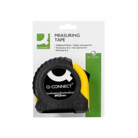 Flexometro q-connect con freno material antichoque 25 mm de ancho longitud 8 mt