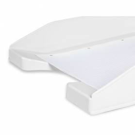 Bandeja sobremesa plastico q-connect blanco opaco 240x70x340 mm