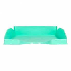 Bandeja sobremesa plastico q-connect verde menta opaco 240x70x340mm