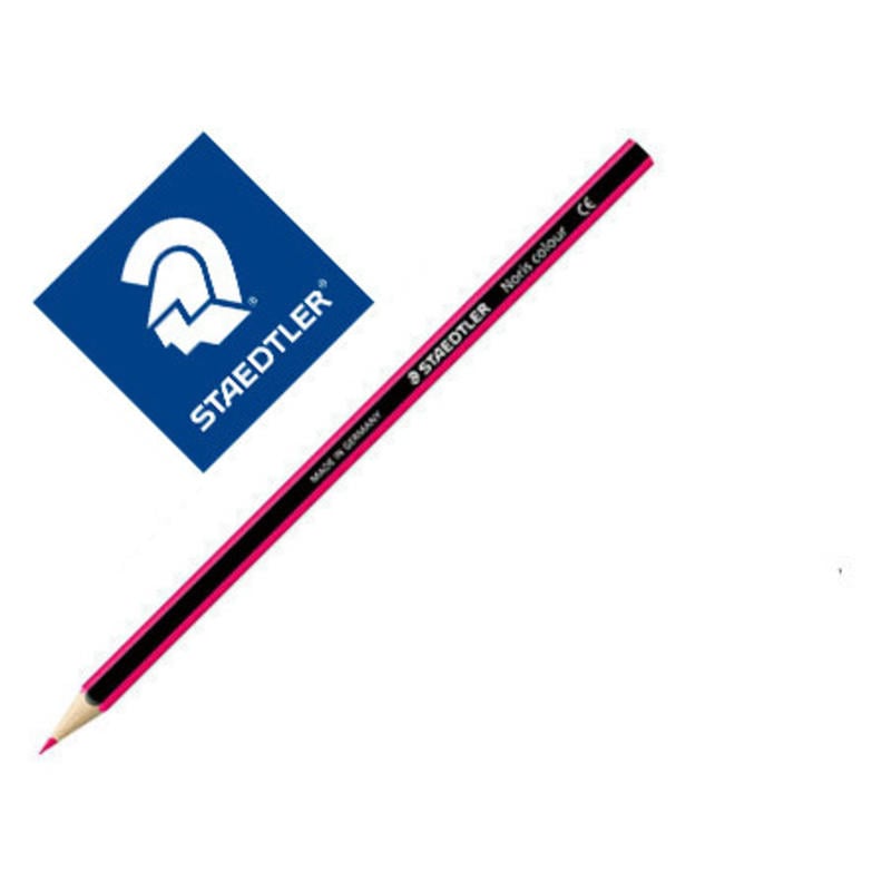 Lapiz de color staedtler wopex ecologico fucsia