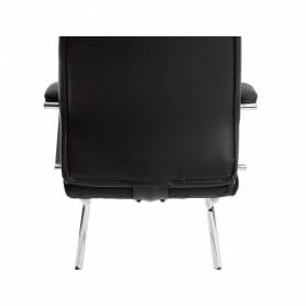 Silla q-connect escritorio mod ena simil piel base metalica alt max 1050 anc 630 prof 650 color negro