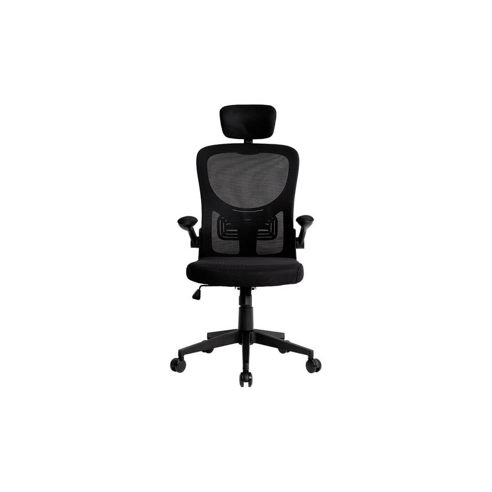 Silla q-connect ergonomica pal ermo malla base nylon alt max 1300 anc 610 prof 600 ruedas premium color negro