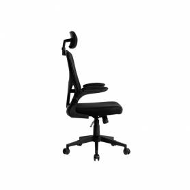 Silla q-connect ergonomica pal ermo malla base nylon alt max 1300 anc 610 prof 600 ruedas premium color negro