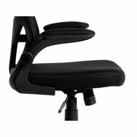 Silla q-connect ergonomica pal ermo malla base nylon alt max 1300 anc 610 prof 600 ruedas premium color negro