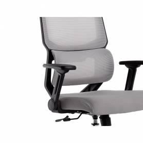 Silla q-connect oficina lucca malla base metalica alt max 1090 anc 700 prof 650 ruedas premium color negro gris