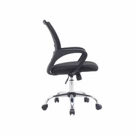 Silla q-connect oficina siena malla base metalica alt max 1000 anc 560 prof 570 ruedas premium color negro