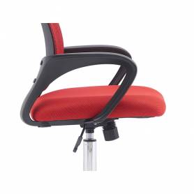 Silla q-connect oficina siena malla base metalica alt max 1000 anc 560 prof 570 ruedas premium color negro rojo