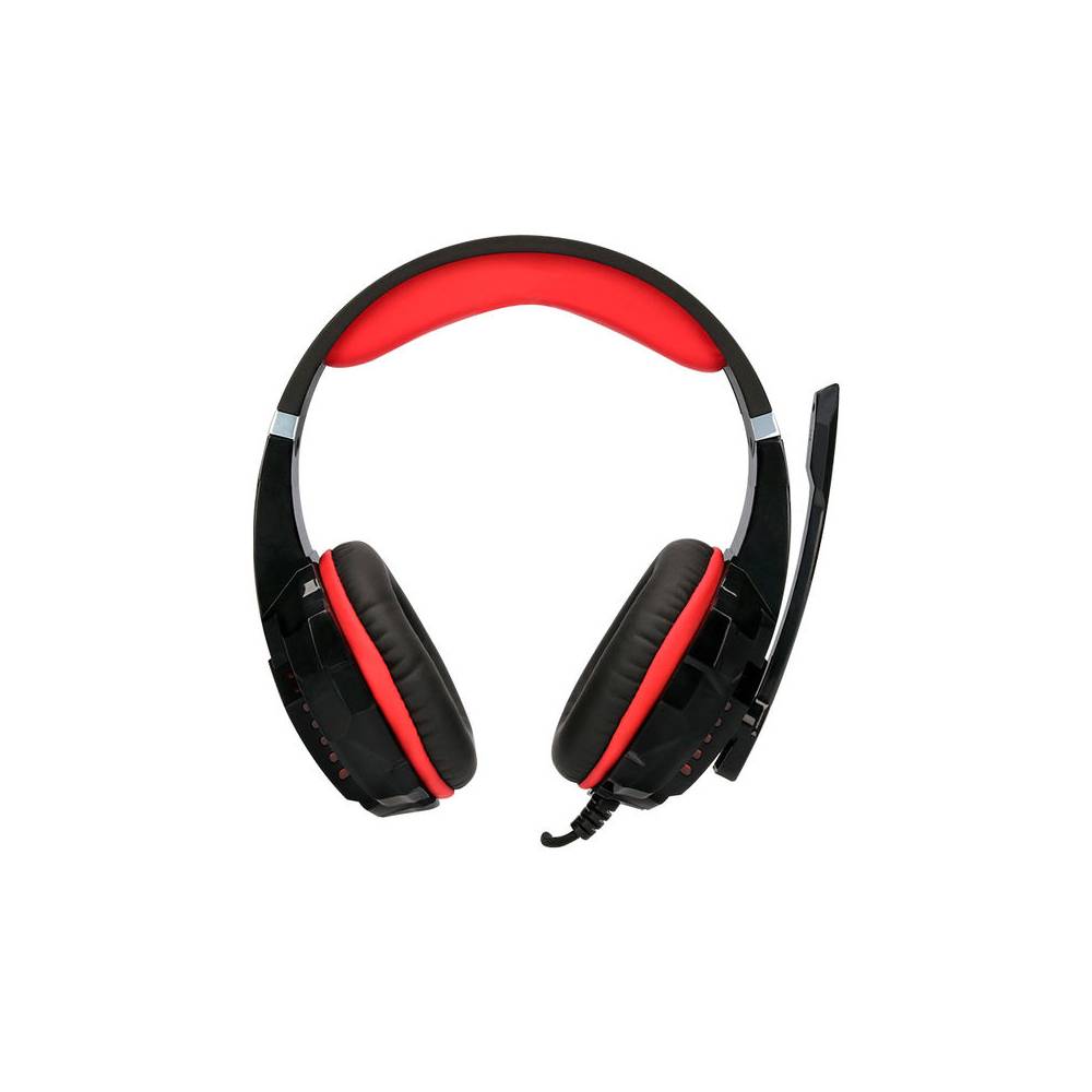 Auricular q-connect gaming con microfono ajustable e iluminacion led color negro