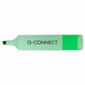 Rotulador q-connect fluorescente punta biselada estuche de sobremesa 23 unidades colores surtidos