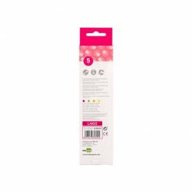 Lapices fluorescente liderpapel jumbo neon rosa