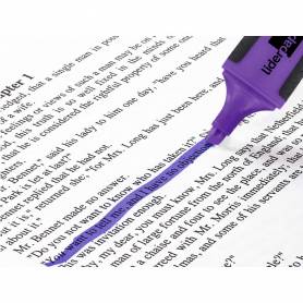 Rotulador liderpapel mini fluorescente violeta