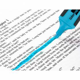 Rotulador liderpapel mini fluorescente azul