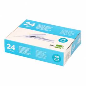 Minas liderpapel grafito 0,7 mm hb tubo de 12 minas