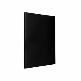 Carpeta liderpapel escaparate 50 fundas pvc folio negro