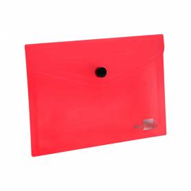 Carpeta liderpapel dossier broche polipropileno din a6 rojo transparente