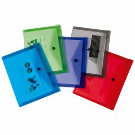 Carpeta liderpapel dossier broche polipropileno din a6 pack de 12 colores surtidos