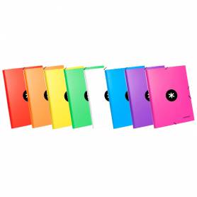 Carpeta liderpapel antartik gomas a4 3 solapas carton forrado colores surtidos