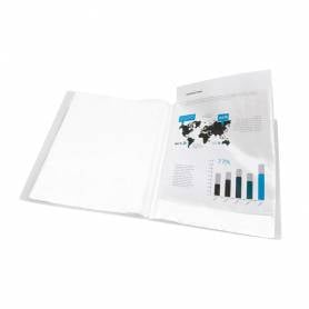 Carpeta liderpapel escaparate 47074 60 fundas polipropileno din a4 transparente translucido