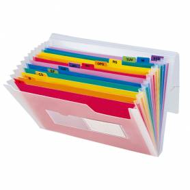 Carpeta liderpapel clasificador fuelle polipropileno din a5 spectrafile