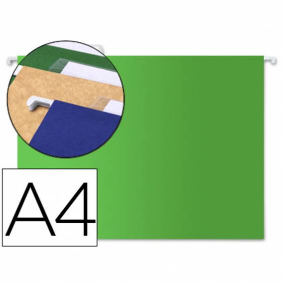 Carpeta colgante liderpapel a4 verde