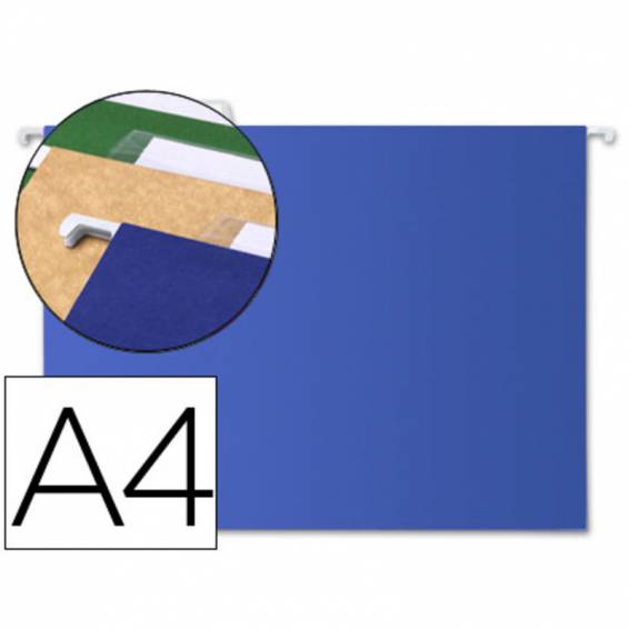 Carpeta colgante liderpapel a4 azul