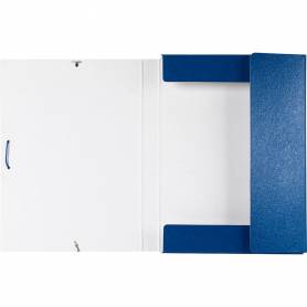 Carpeta proyectos liderpapel folio lomo 30mm carton gofrado azul