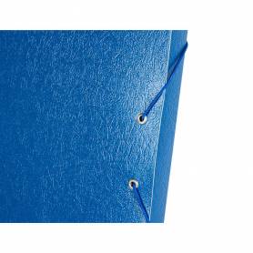 Carpeta proyectos liderpapel folio lomo 30mm carton gofrado azul