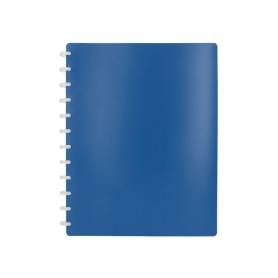 Carpeta liderpapel din a4 con 20 fundas intercambiables color azul