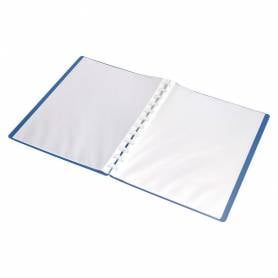 Carpeta liderpapel din a4 con 20 fundas intercambiables color azul