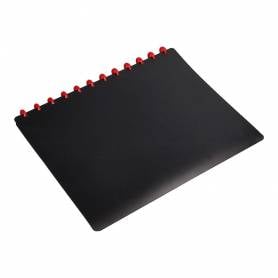 Carpeta liderpapel din a4 con 20 fundas intercambiables color negro