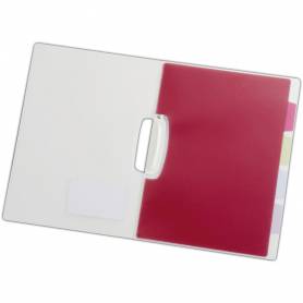 Carpeta liderpapel dossier pinza lateral polipropileno din a4 transparente con separadores