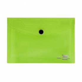 Carpeta liderpapel dossier broche 44223 polipropileno din a7 verde translucido