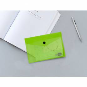 Carpeta liderpapel dossier broche 44223 polipropileno din a7 verde translucido