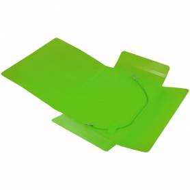 Carpeta liderpapel gomas solapas 34973 polipropileno din a5 verde