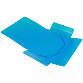 Carpeta liderpapel gomas solapas 34972 polipropileno din a5 azul