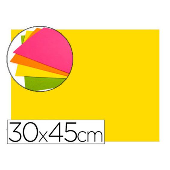 Goma eva autoadhesivas 30x45 cm color amarillo bolsa de 6 unidades