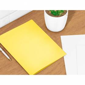 Subcarpeta liderpapel din a4 amarillo intenso 180g/m2