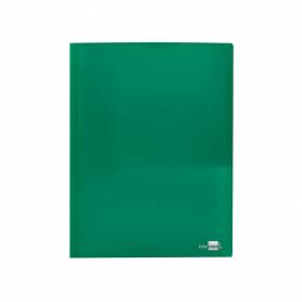 Carpeta liderpapel dossier dos bolsas canguro 45683 polipropileno din a4 verde