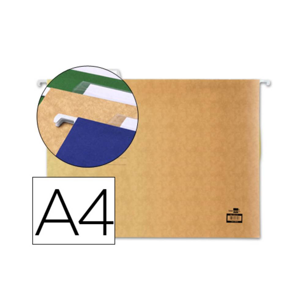 Carpeta colgante liderpapel a4 kraft