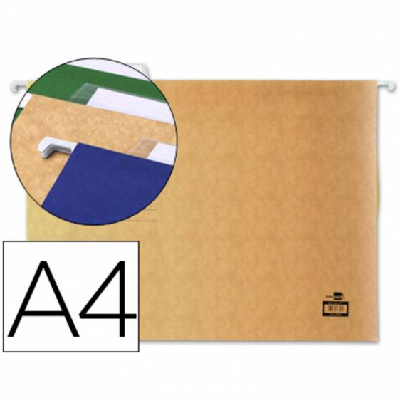 Carpeta colgante liderpapel a4 kraft