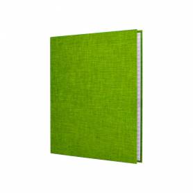 Carpeta de 4 anillas 25mm mixtas liderpapel folio cartonforrado paper coat verde frosty